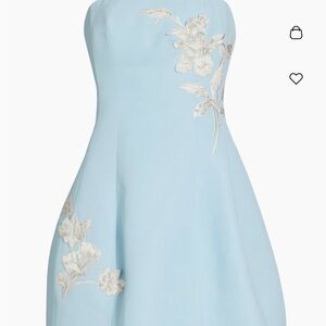 Sachin & Babi Embroidered Alanna Strapless Mini Dress